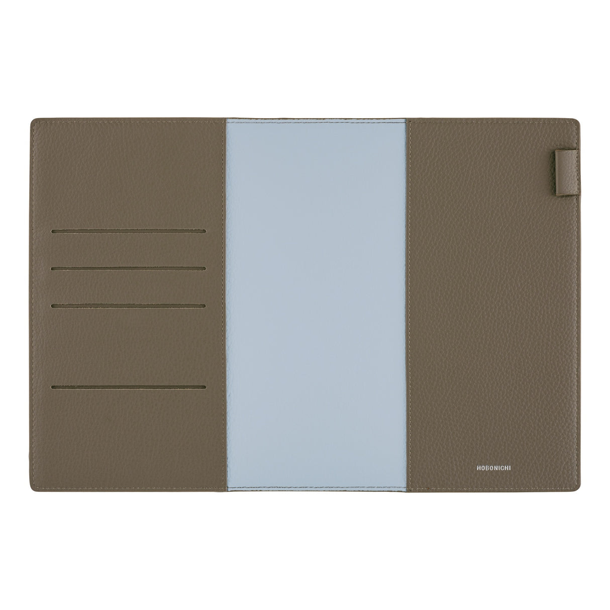 Hobonichi Techo A5 Cousin Planner Set - Leather: Taut (Gray & Light Blue)