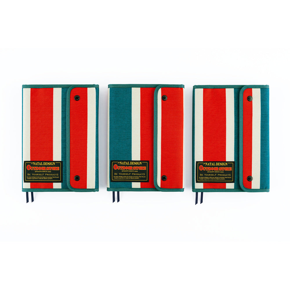 Hobonichi Techo A5 Cousin Cover - Natal Design: Hello New Day! (Retro Stripe)