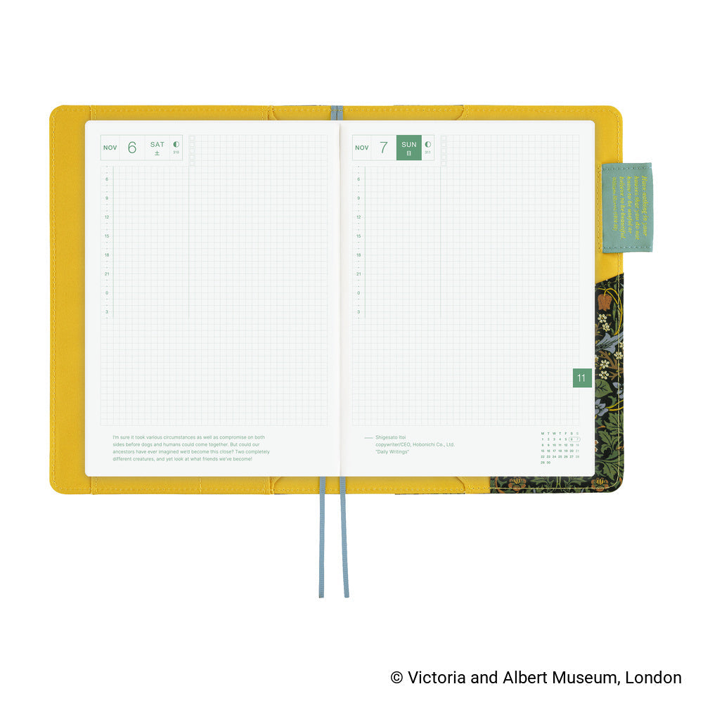 Hobonichi Techo A5 Cousin Cover - V&A Series: Blackthorn
