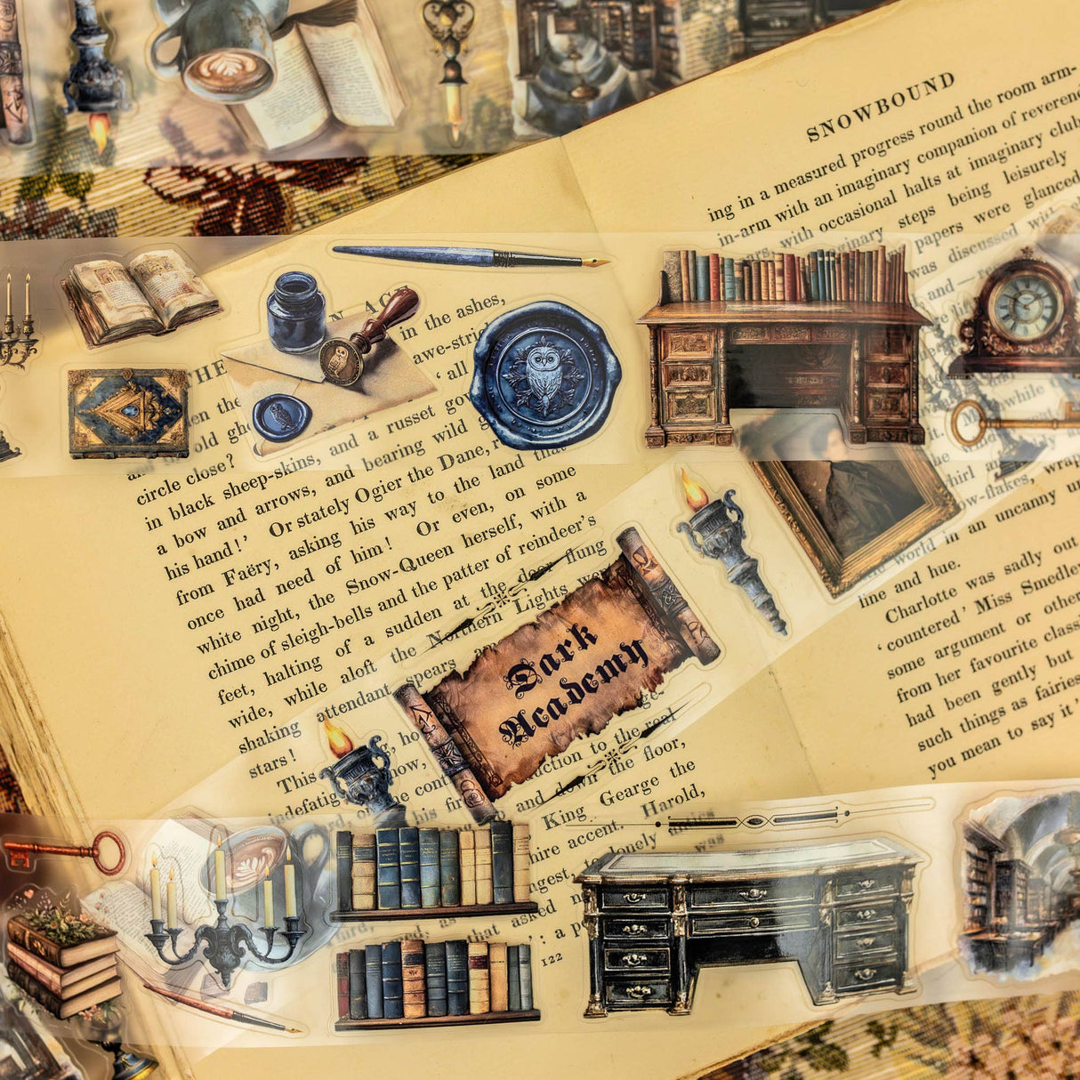 CoraCreaCrafts Libraries Transparent Tape
