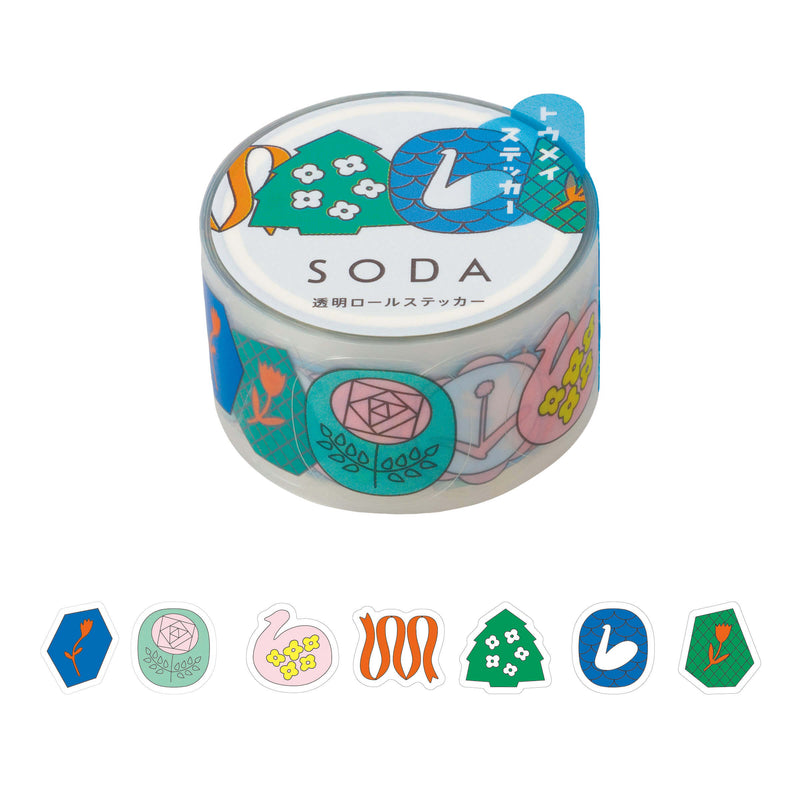 King Jim SODA Transparent Masking Tape - Pin Badge