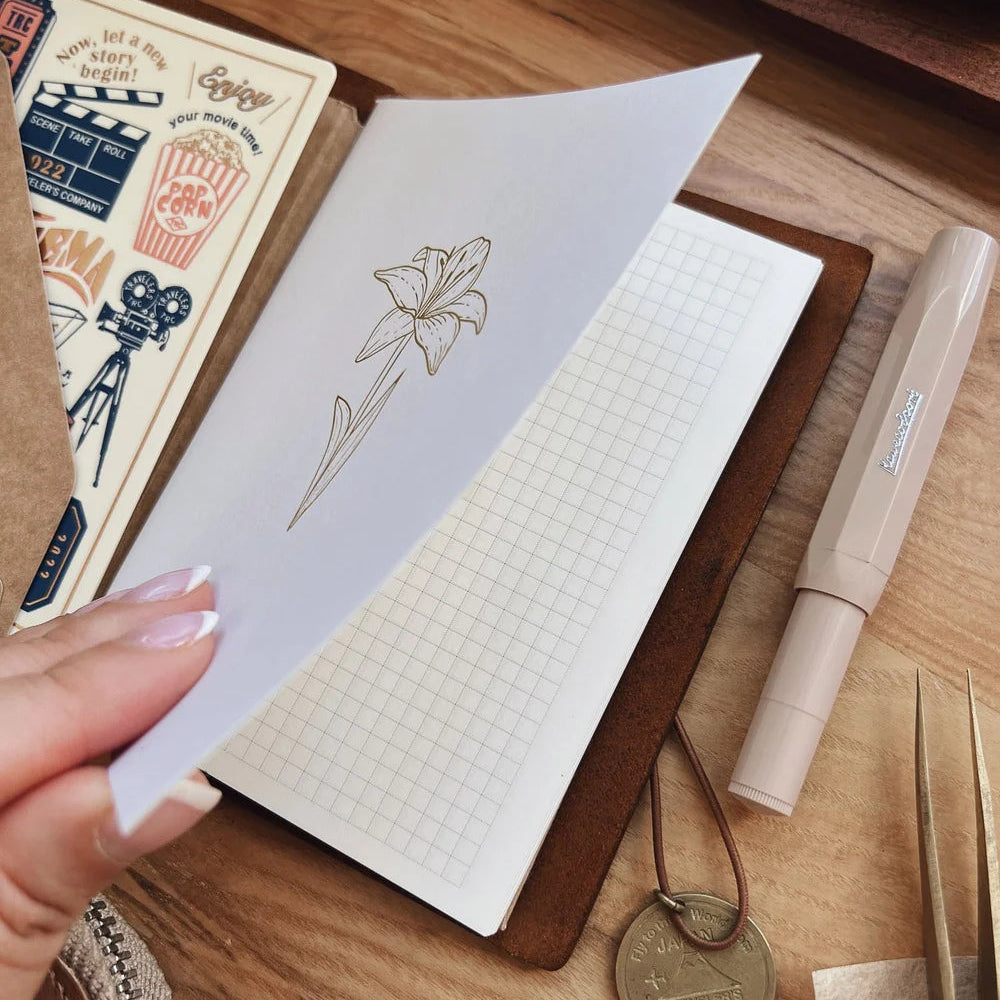 Sarica Studio Embossed TN Notebook - Passport Size