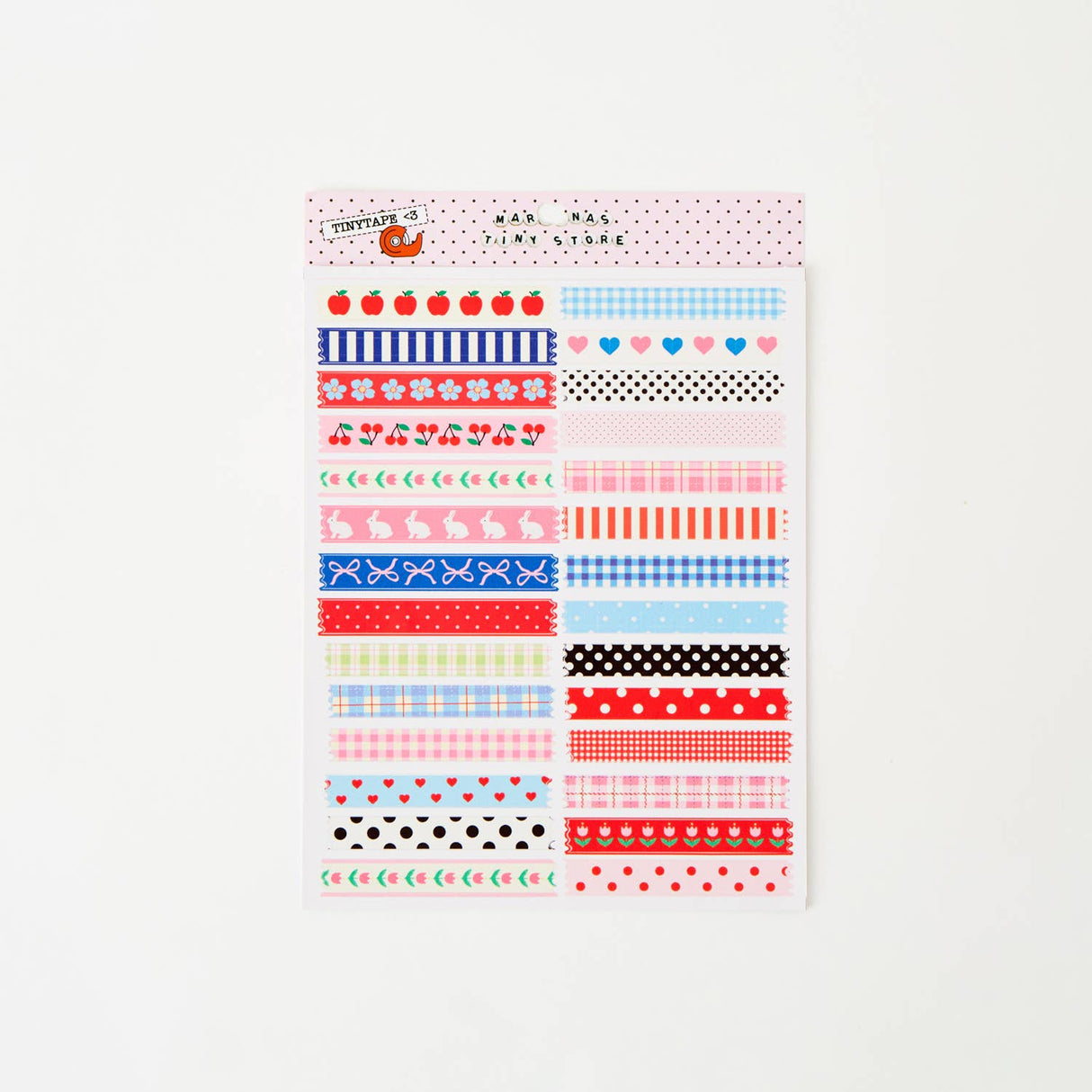 TINYSTORE Tinytapes! 50+ tiny washi tape samplers (2 sheets)