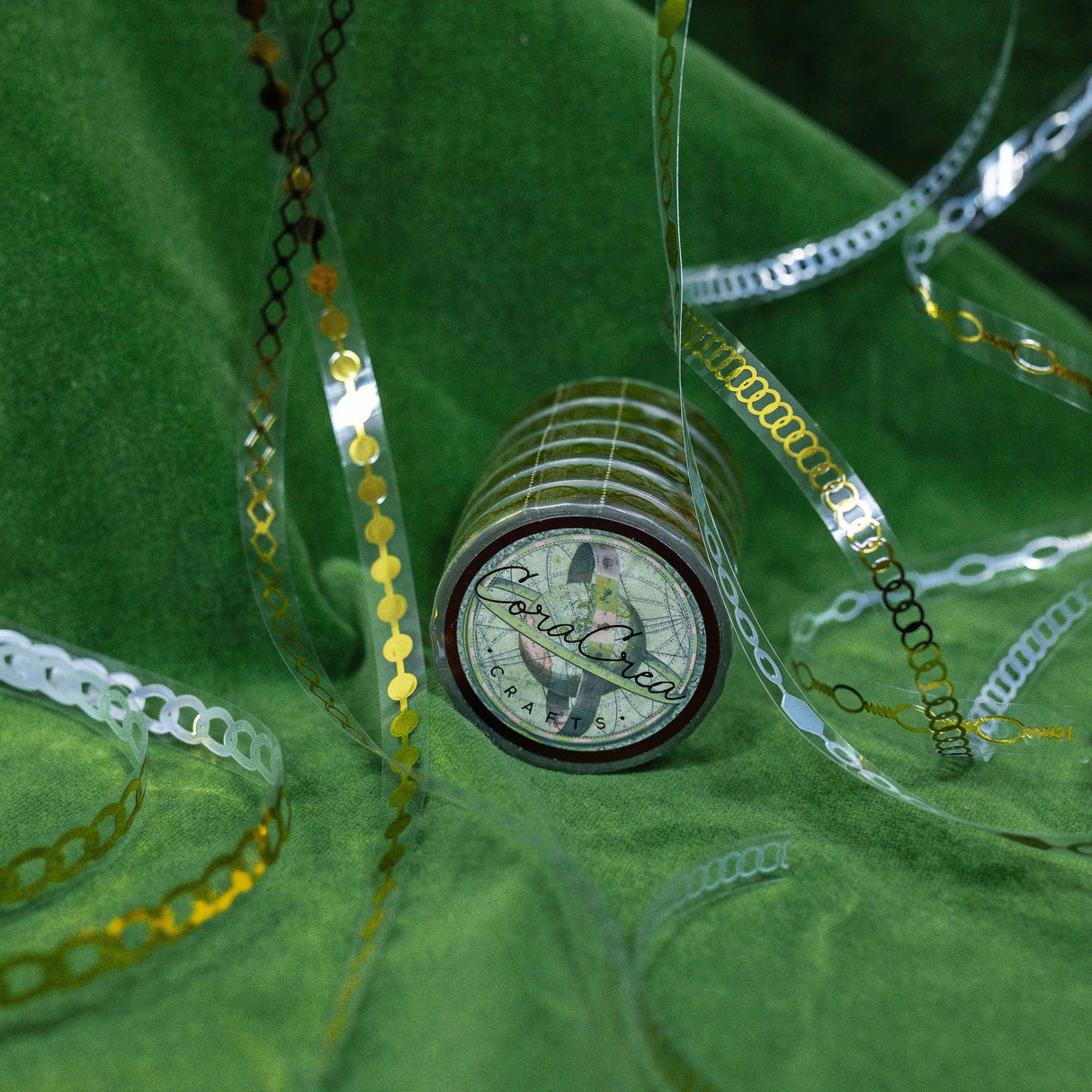 CoraCreaCrafts Metal Chain Tape Set