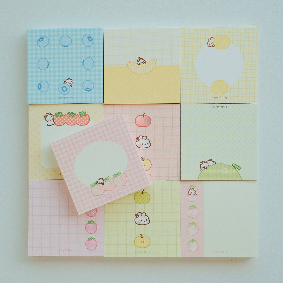 2jingis2jing Fruity Bunnie Mini Memo