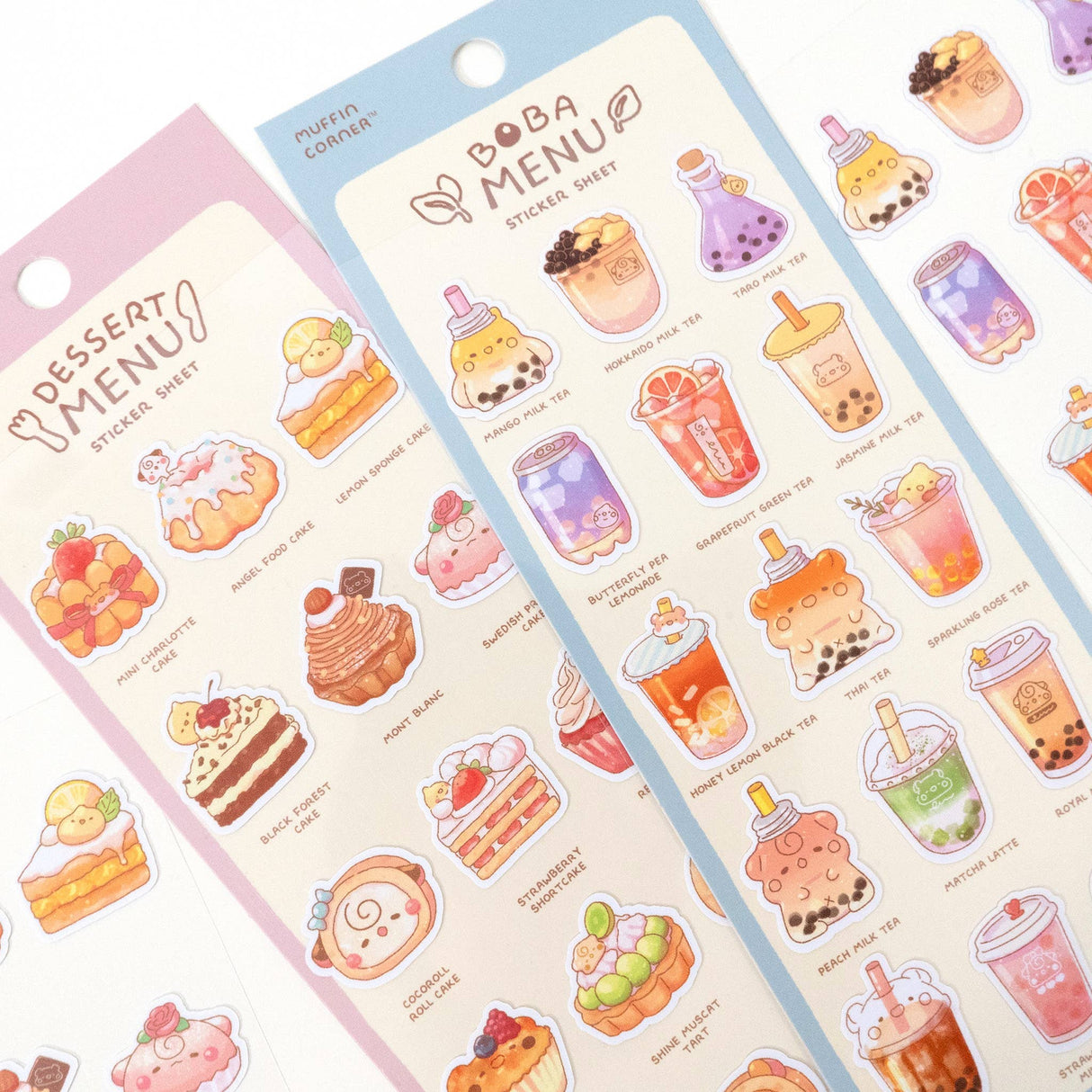Studio Enon Boba Menu Sticker Sheet