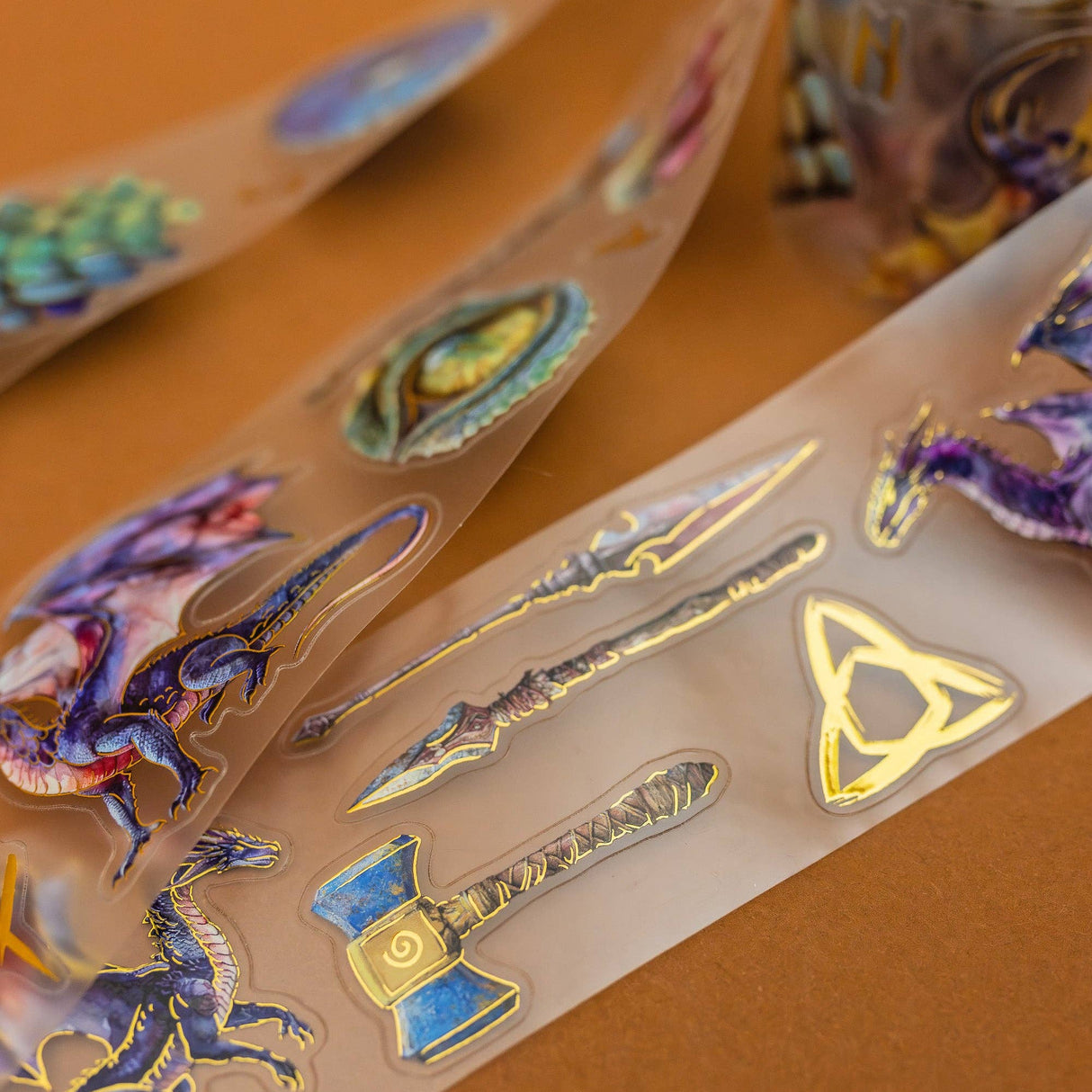 CoraCreaCrafts Dragons Transparent Tape
