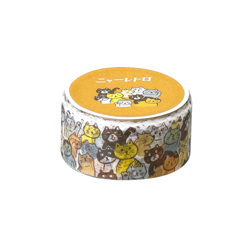 Hightide Masking Tape - Cat Crowd
