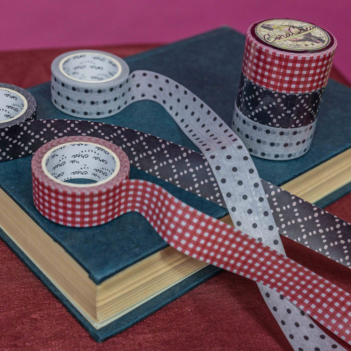 CoraCreaCrafts Vintage Charm Trio Washi Tape set