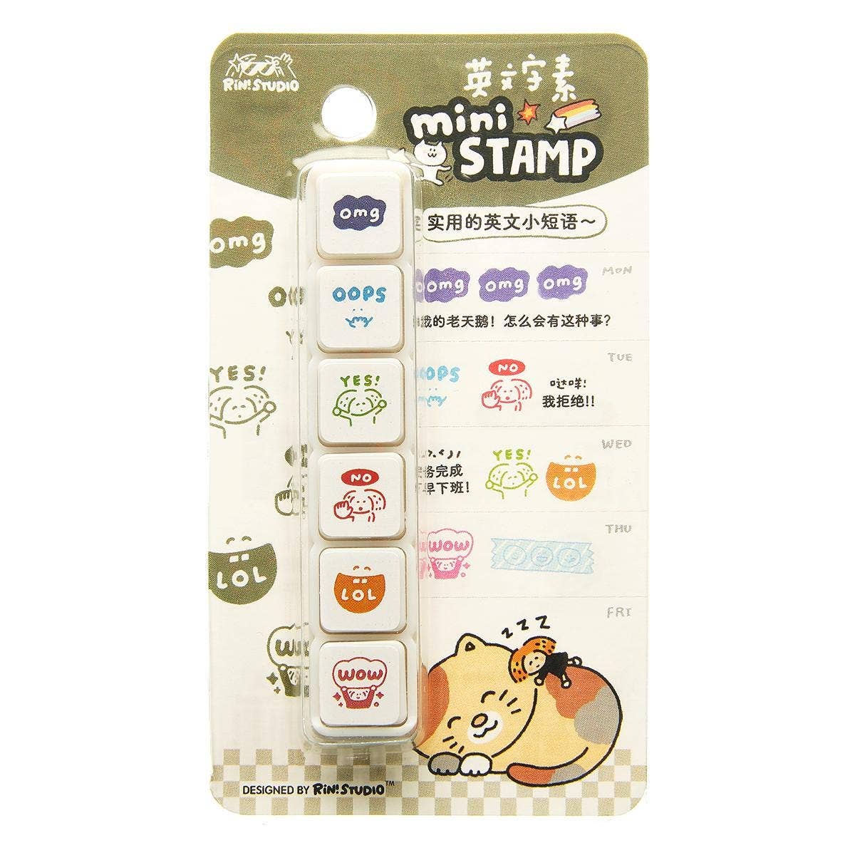 RiN! Studio Mini 6-in-1 Stamp - OMG