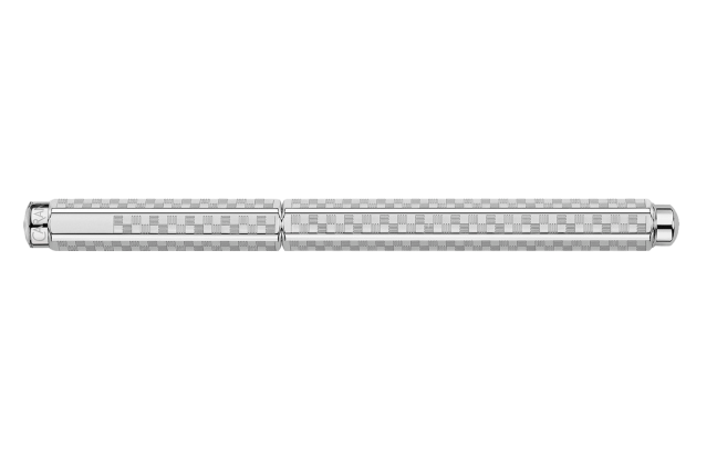 Caran D'Ache Damier Ecridor Fountain Pen - Grey Silver