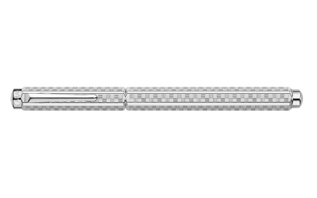 Caran D'Ache Damier Ecridor Rollerball Pen - Grey Silver