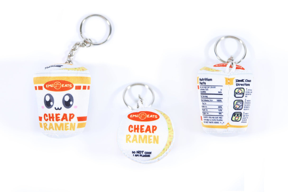 Tiny Cup Noodle Plush Keychain