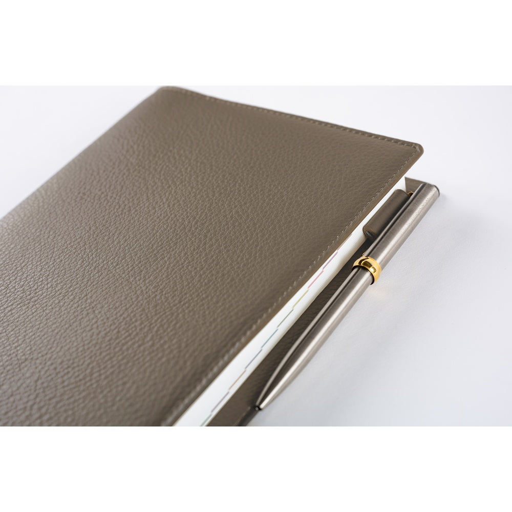Hobonichi Techo A5 Cousin Planner Set - Leather: Taut (Gray & Light Blue)
