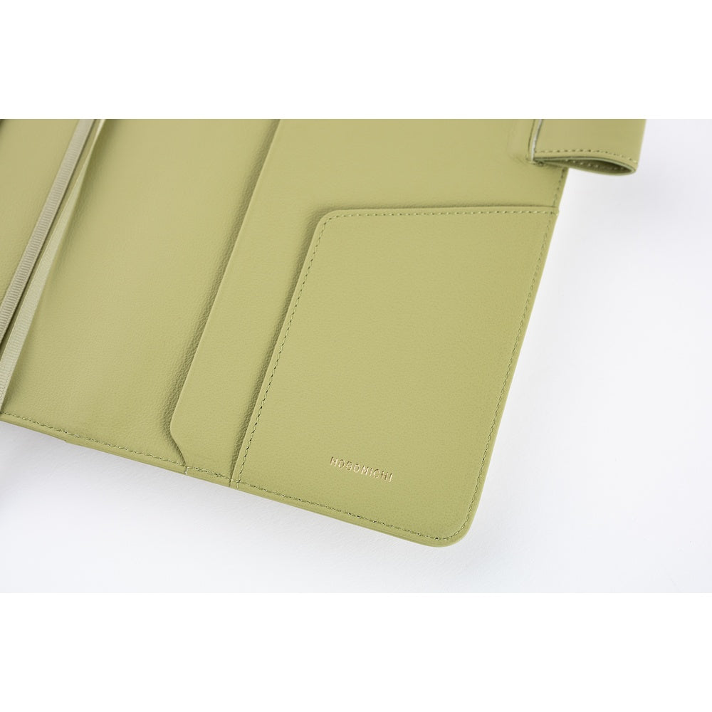 Hobonichi Techo A5 Cousin Planner Set - Leather: Sage Green