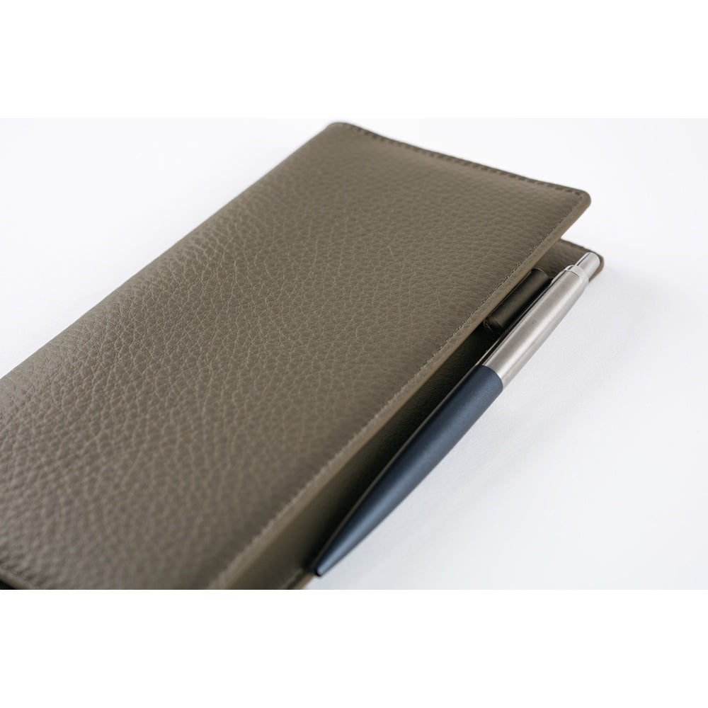 Hobonchi Techo Weeks Cover - Leather: Taut (Gray & Light Blue)