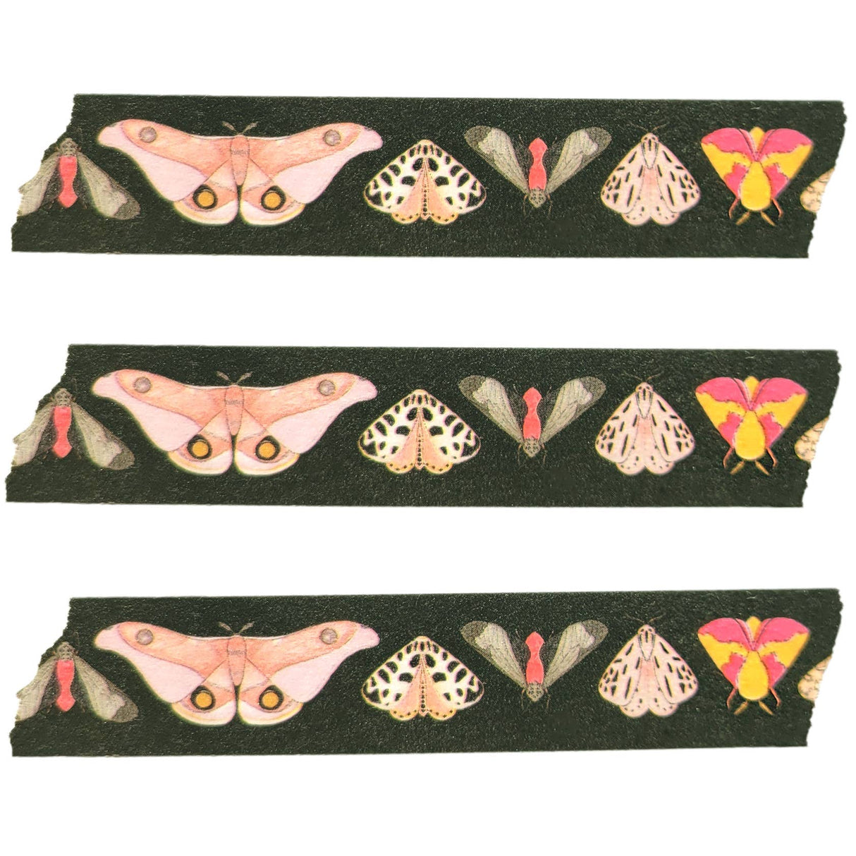 beve! Moth Washi Tape in Pink and Green