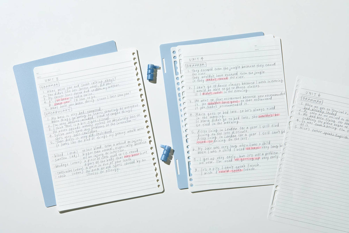 LASENO Spiral Ring Notebook - B5 Size