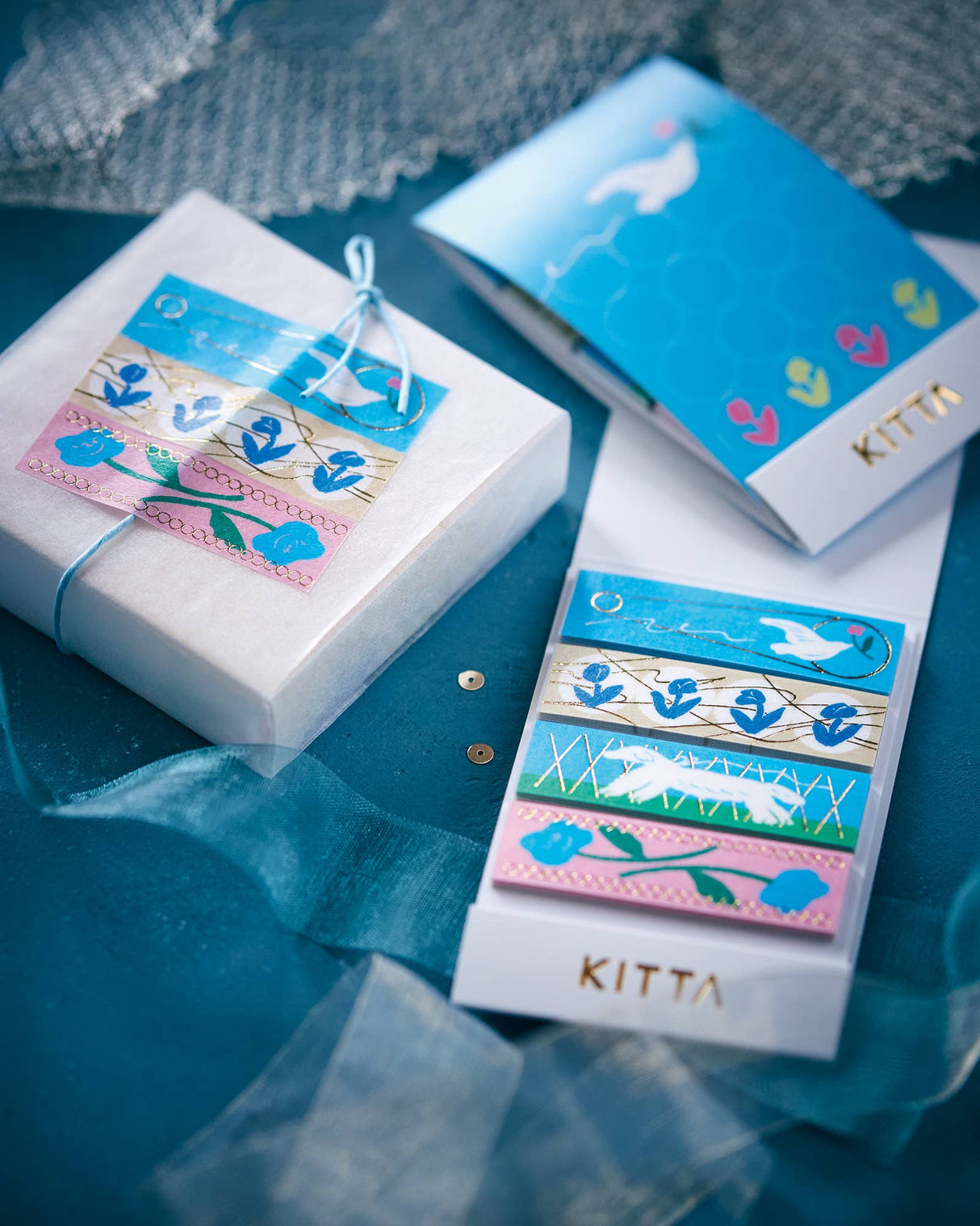 KITTA Portable Washi Decorative Tape -Stamp style Clear -: Playmates