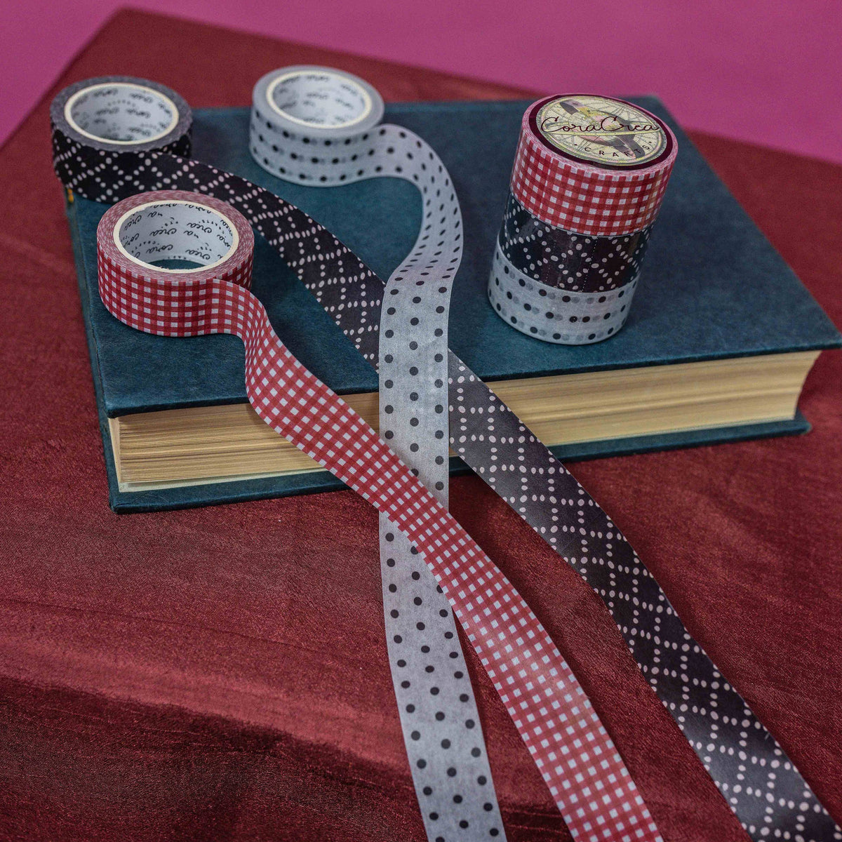 CoraCreaCrafts Vintage Charm Trio Washi Tape set