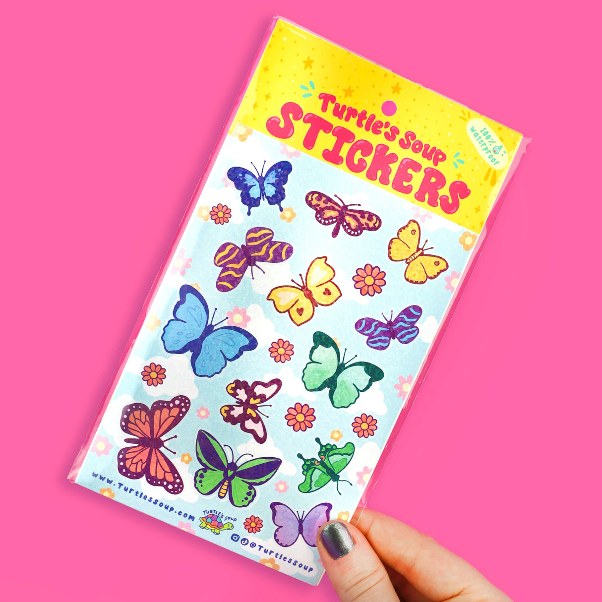 Butterflies and Moths Vinyl Sticker Sheet