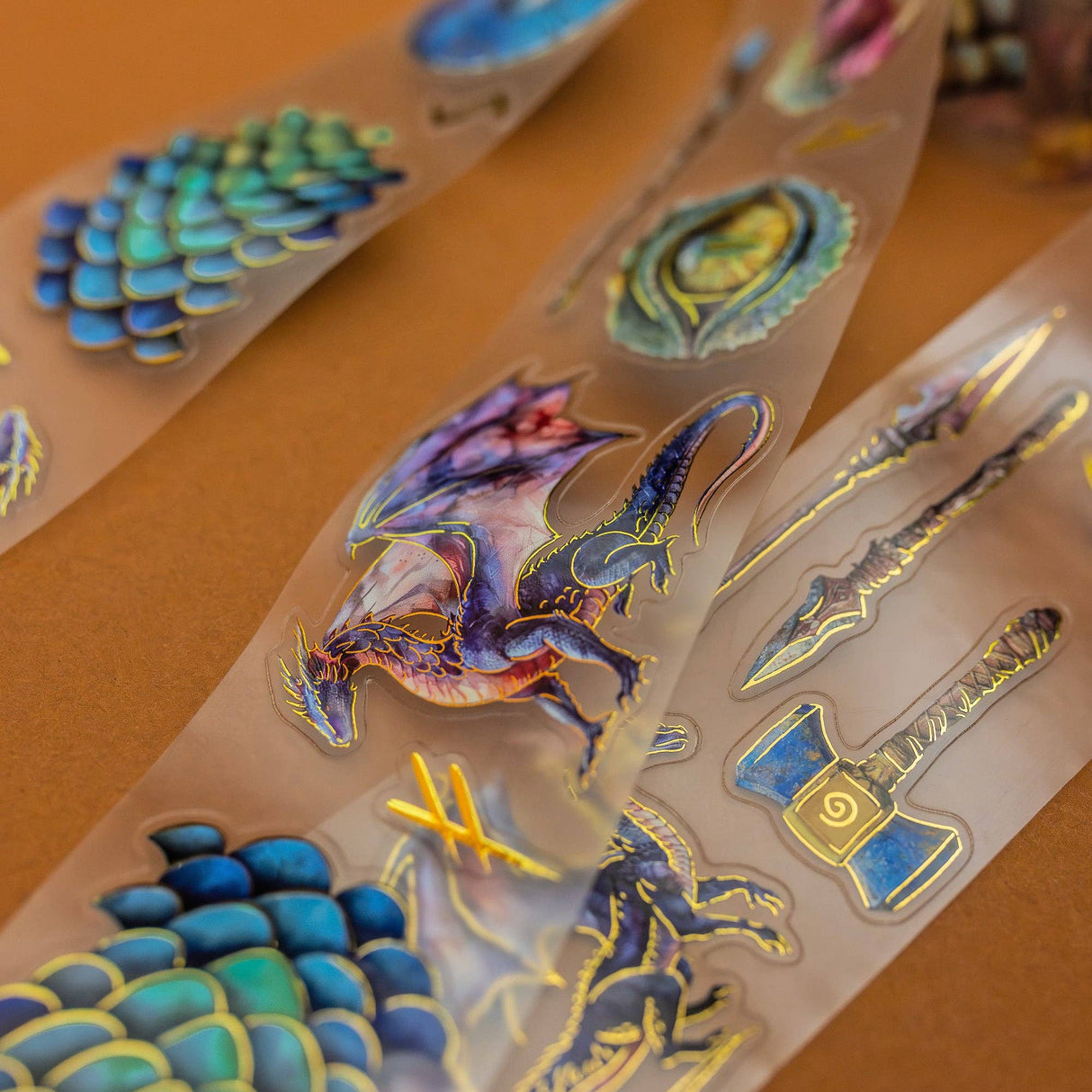 CoraCreaCrafts Dragons Transparent Tape