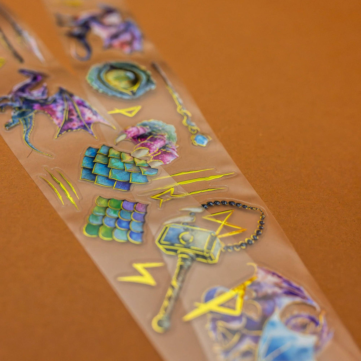 CoraCreaCrafts Dragons Transparent Tape