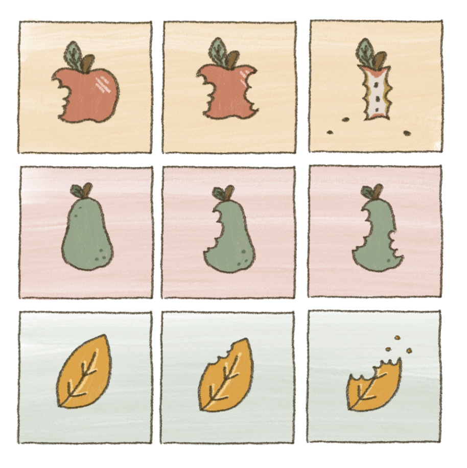 dana ate oatmeal! Take a Bite Sticker Sheet