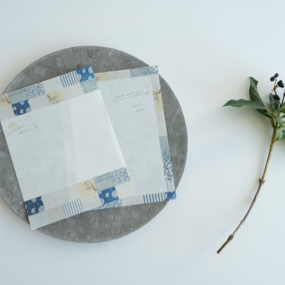 Yohaku Memo Pad - Check & Stripe