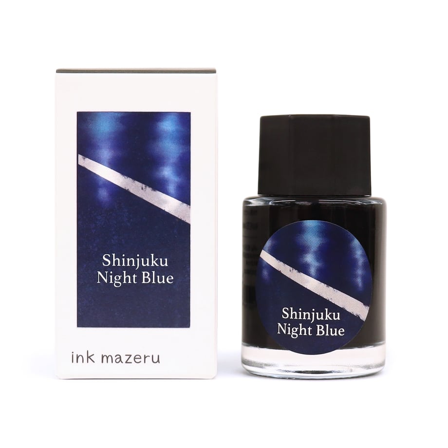 Ink Mazeru 18ml Bottled Ink - Shinjuku Night Blue