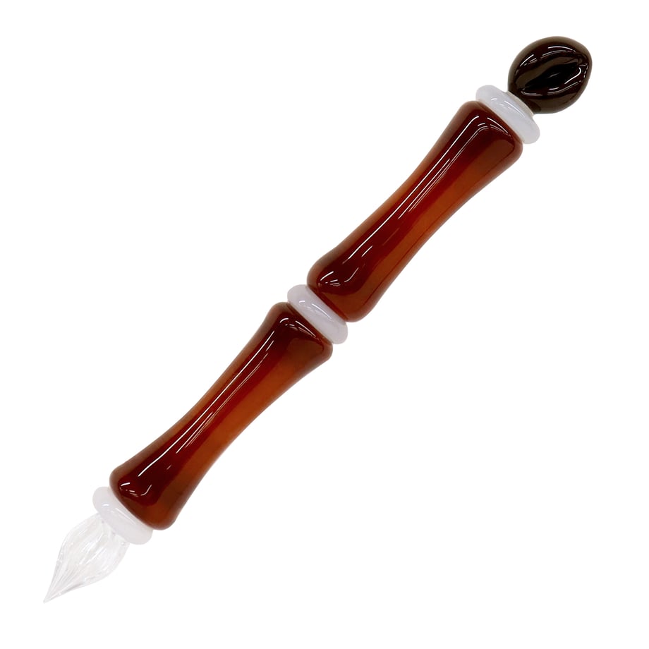 BINGATAYA Glass Pen Set - Brown