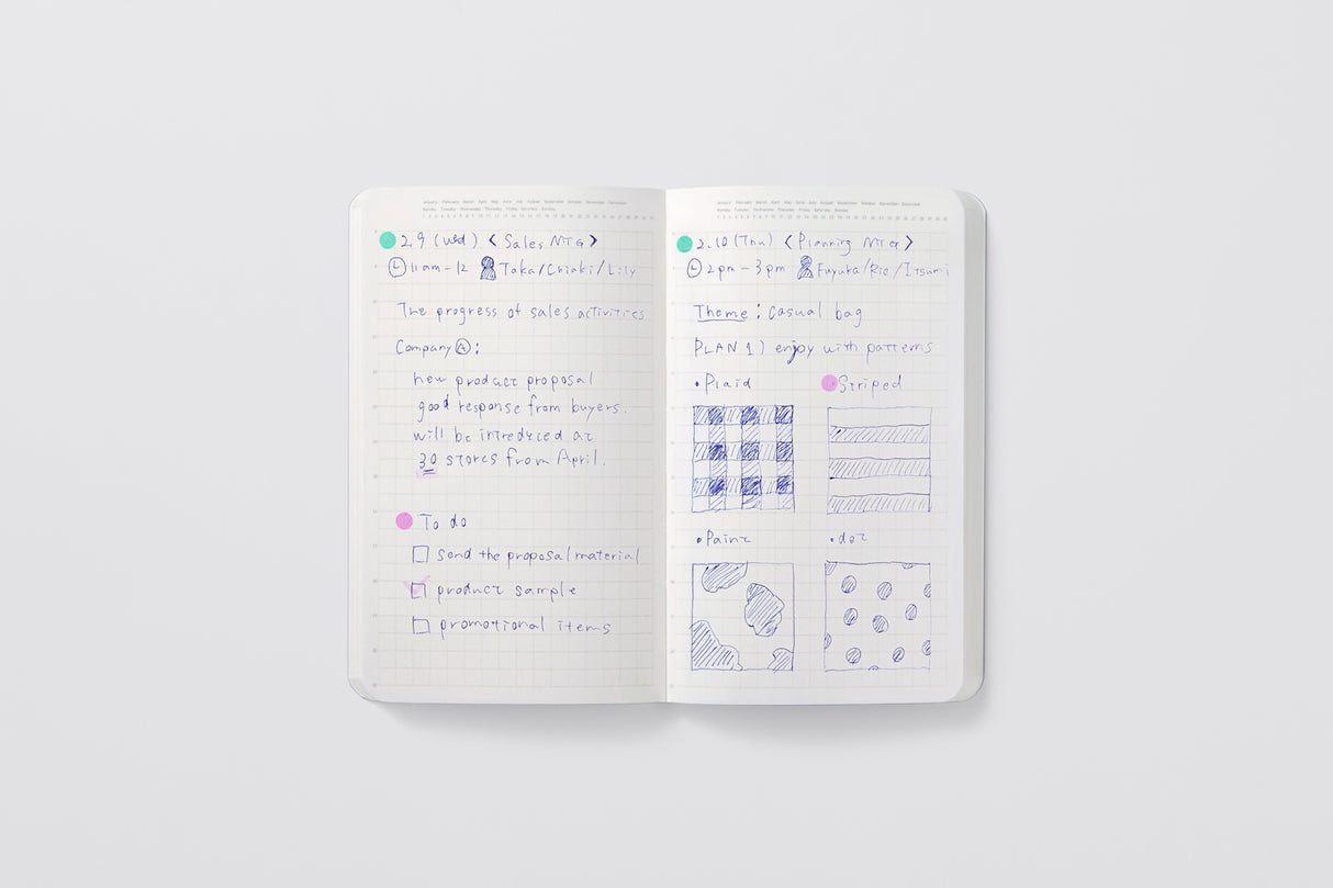 Stalogy 1/2 Year Notebook - A6 Slim