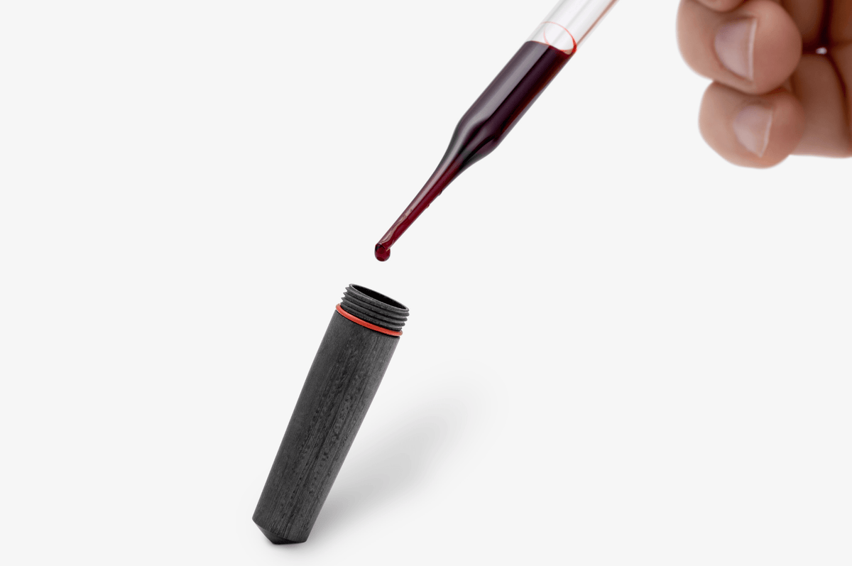 Gravitas Pocket Eyedropper Fountain Pen - Pultruded Carbon Fiber