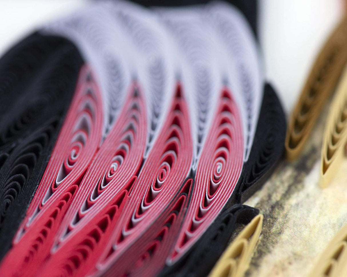 Quilled Lewis's Woodpecker Greeting Card