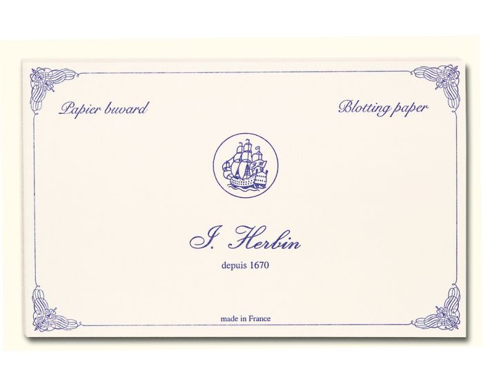 Jacques Herbin Ink Blotter Sheets - 4 3/4 x 6 1/3" - White