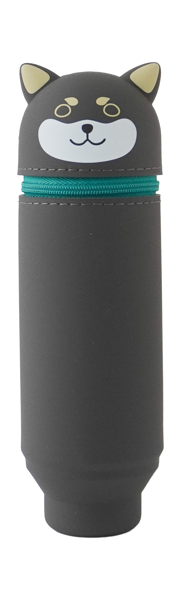PuniLabo Stand Up Pen Case - Black Shiba