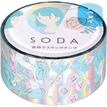King Jim SODA Transparent Masking Tape - Mirror