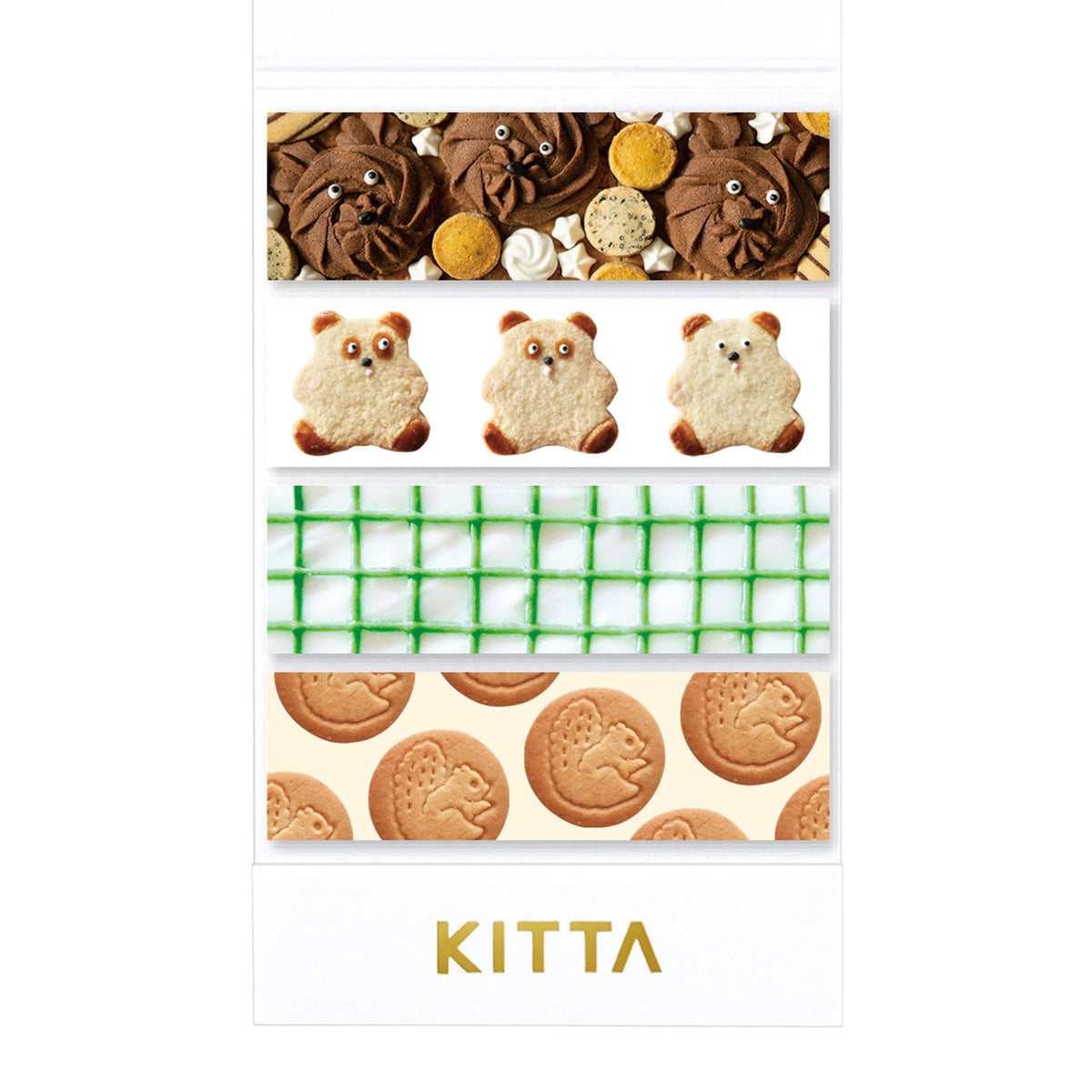 KITTA Portable Washi Decorative Tape - Basic - Cookies