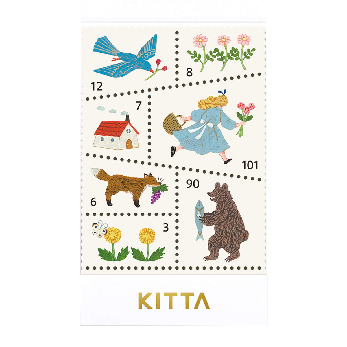 KITTA Portable Washi Decorative Tape - Special - Forest Morning