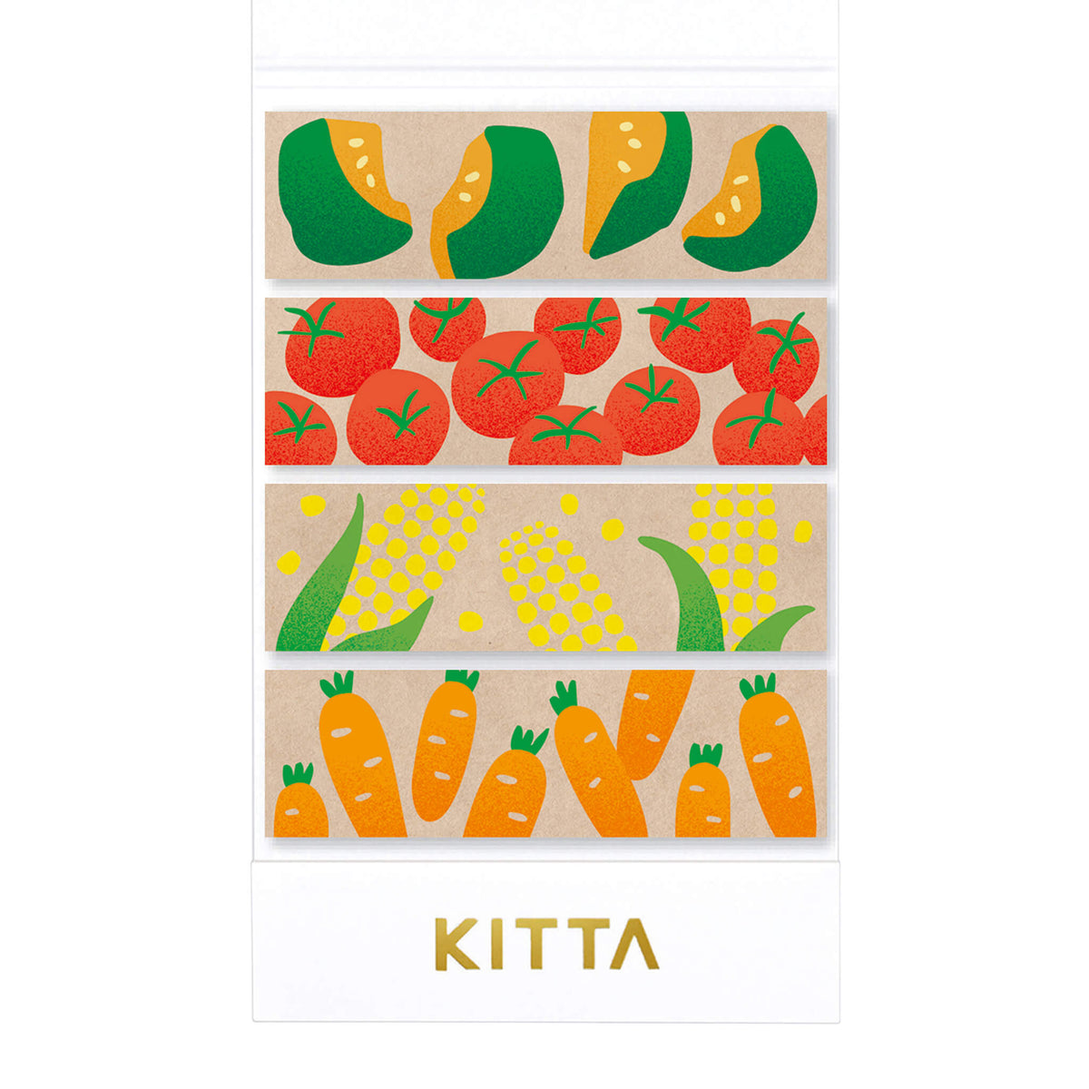 KITTA Portable Washi Decorative Tape - Special - Vegetables