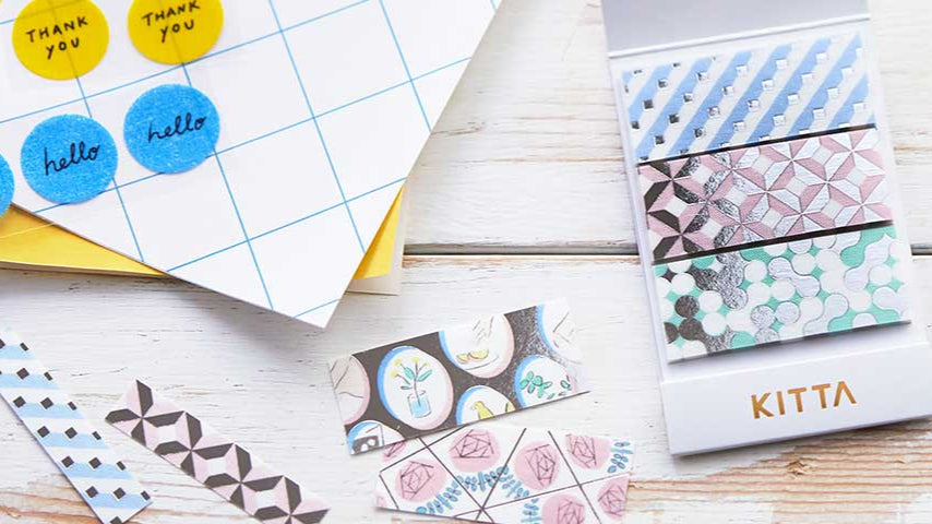 KITTA Portable Washi Decorative Tape - Wide - Geometry