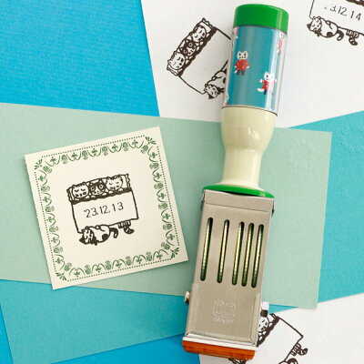 Sanby x Yumi Kitagishi Date Stamp - Good Night Cat