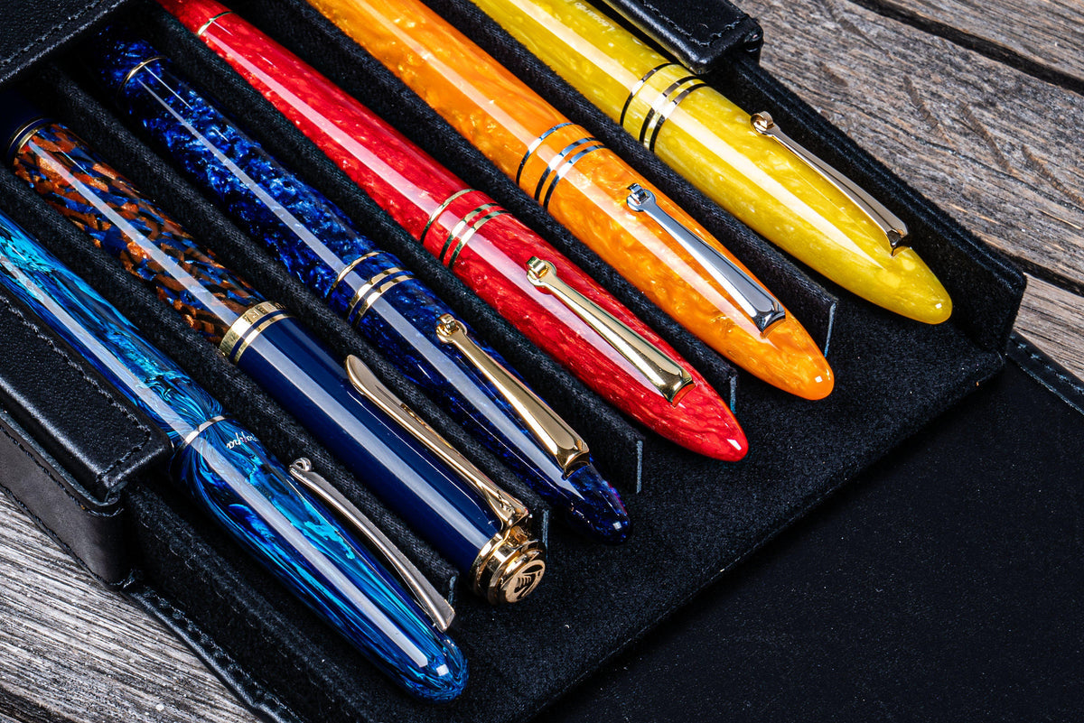 Galen Leather Magnum Opus 6 Slot Pen Case