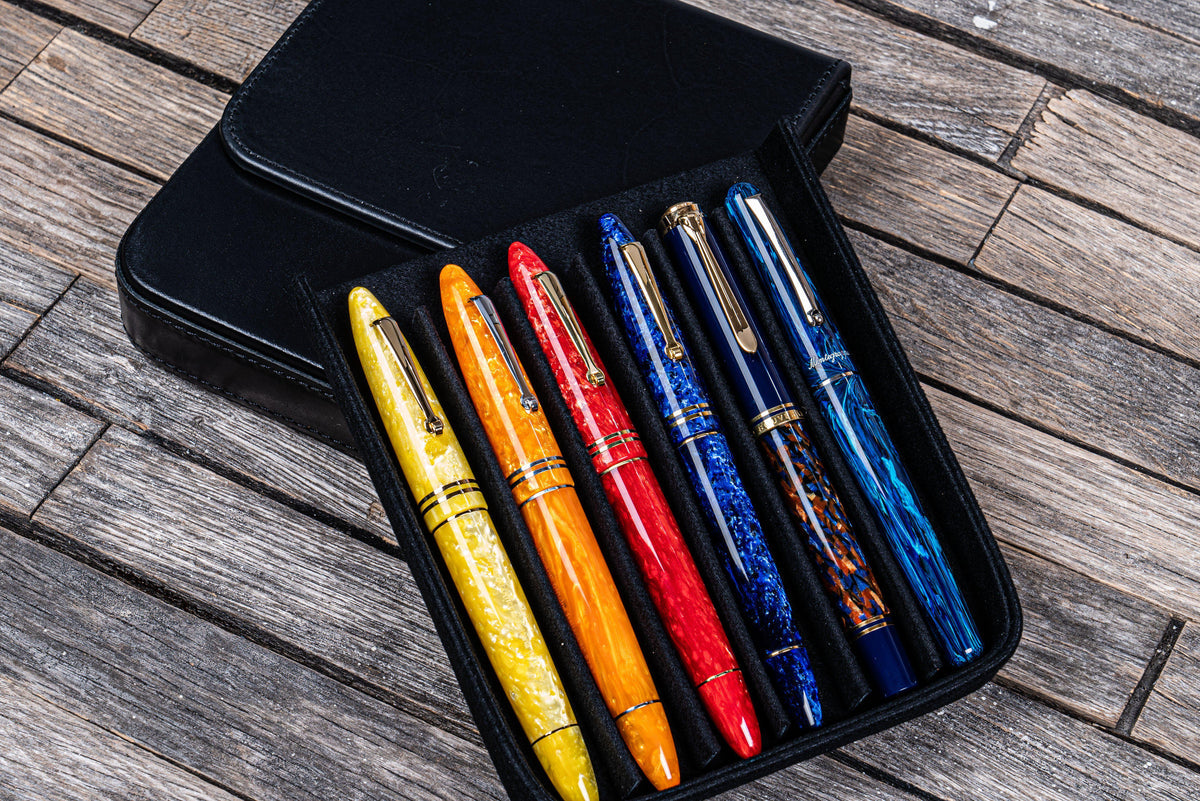 Galen Leather Magnum Opus 6 Slot Pen Case