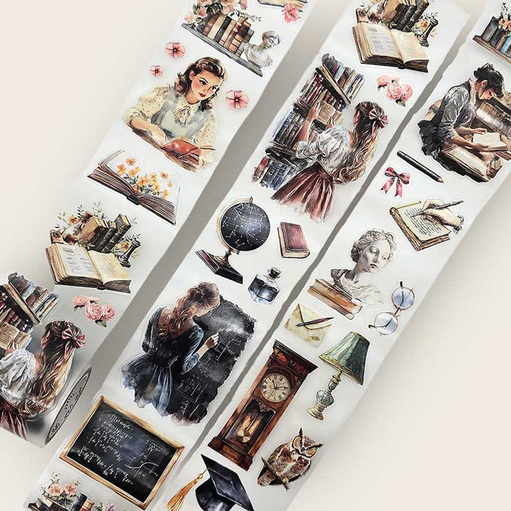 CoraCreaCrafts Light Academia Transparent Tape