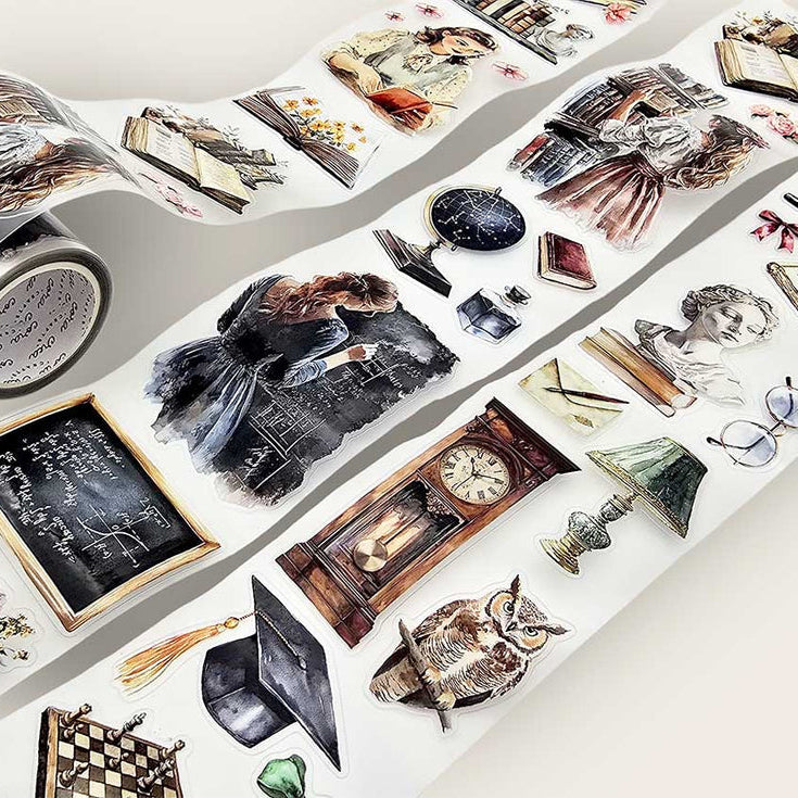 CoraCreaCrafts Light Academia Transparent Tape