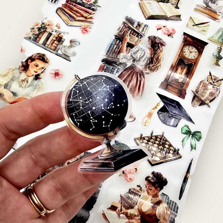 CoraCreaCrafts Light Academia Transparent Tape