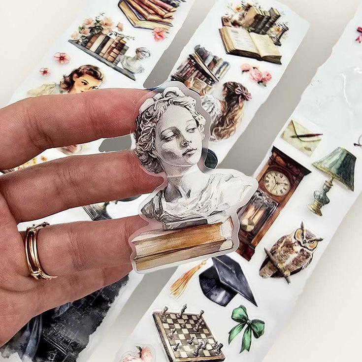 CoraCreaCrafts Light Academia Transparent Tape