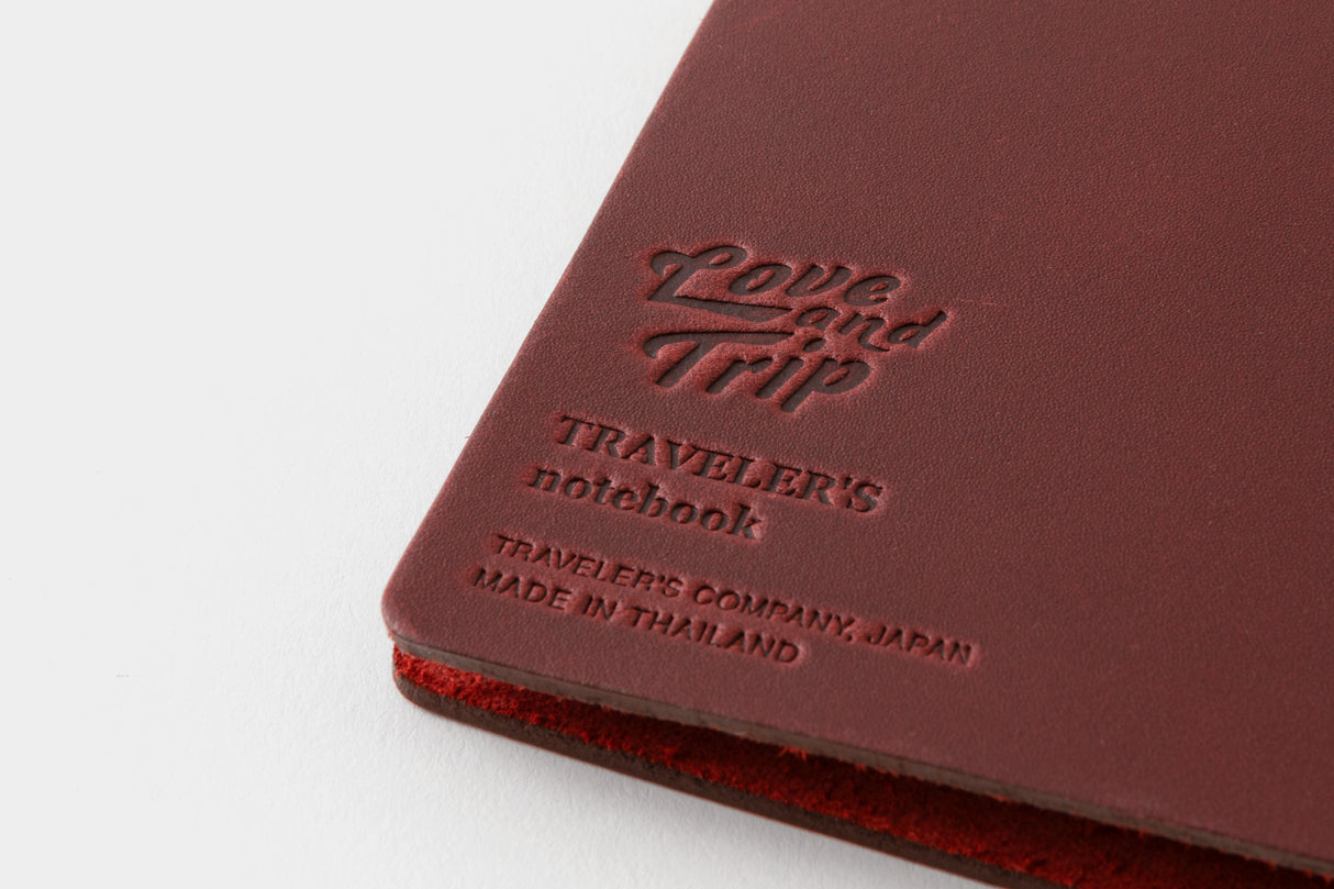 Traveler's Love and Trip Notebook - Regular Size - Red (Special Edition)