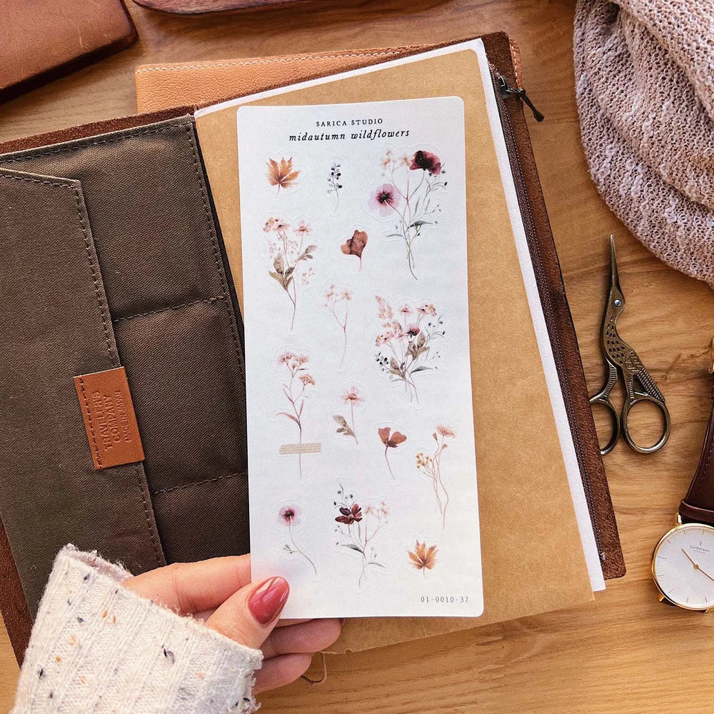 Sarica Studio Midautumn Wildflowers Stickers